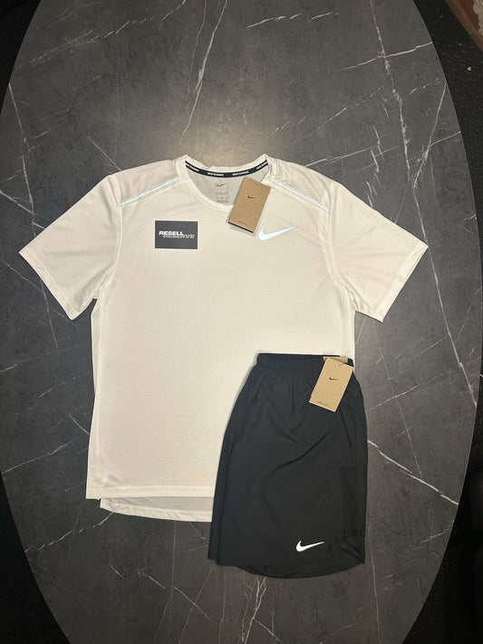 Nike Miler Shorts Set 'White'