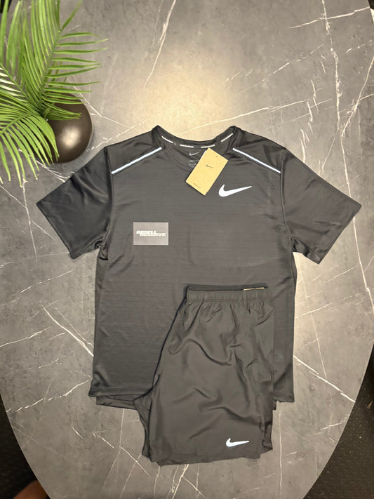 Nike Miler Shorts Set 'Black'